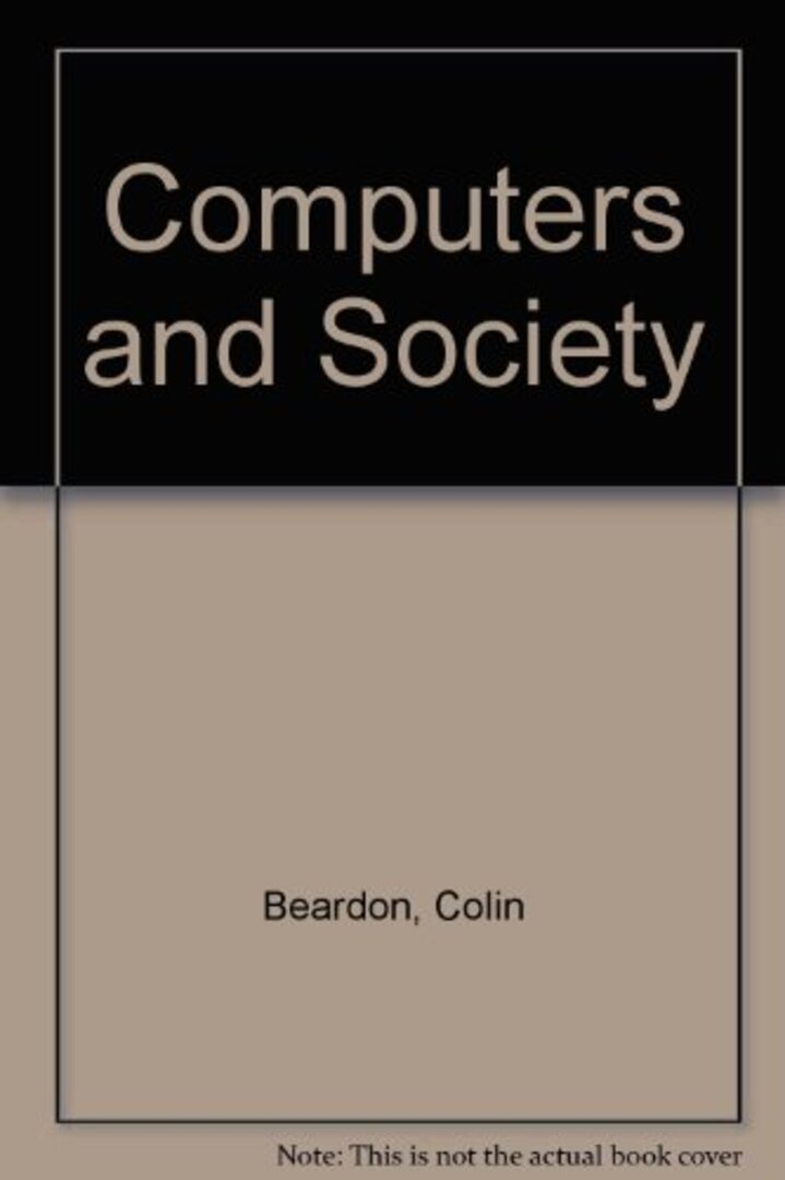 Cover image for Computers and Society ISBN 9781871516418